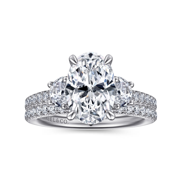 14K White Gold Diamond Matching Wedding Band - 0.26 ct - Shot 4