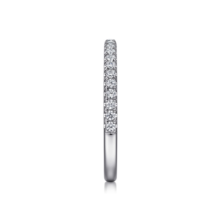 14K White Gold Diamond Matching Wedding Band - 0.26 ct - Shot 5