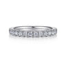 14K White Gold Diamond Matching Wedding Band - 0.49 ct