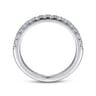 14K White Gold Diamond Matching Wedding Band - 0.49 ct