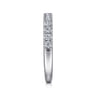 14K White Gold Diamond Matching Wedding Band - 0.49 ct