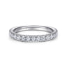14K White Gold Diamond Matching Wedding Band - 0.53 ct