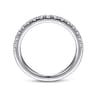14K White Gold Diamond Matching Wedding Band - 0.53 ct