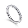 14K White Gold Diamond Matching Wedding Band - 0.53 ct