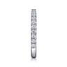 14K White Gold Diamond Matching Wedding Band - 0.55 ct