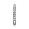 14K White Gold Diamond Matching Wedding Band - 0.55 ct
