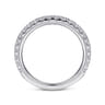 14K White Gold Diamond Matching Wedding Band - 0.55 ct