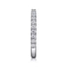 14K White Gold Diamond Matching Wedding Band - 0.55 ct