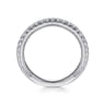 14K White Gold Diamond Matching Wedding Band - 0.41 ct