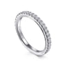 14K White Gold Diamond Matching Wedding Band - 0.41 ct