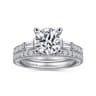 14K White Gold Diamond Matching Wedding Band - 0.41 ct