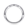 14K White Gold Diamond Matching Wedding Band - 0.29 ct