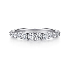 14K White Gold Diamond Matching Wedding Band