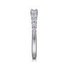 14K White Gold Diamond Matching Wedding Band - 0.6 ct