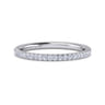14K White Gold Diamond Matching Wedding Band - 0.2 ct