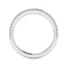 14K White Gold Diamond Matching Wedding Band - 0.2 ct