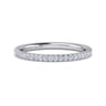 14K White Gold Diamond Matching Wedding Band - 0.2 ct