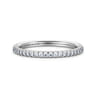 14K White Gold Diamond Matching Wedding Band - 0.2 ct