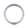 14K White Gold Diamond Matching Wedding Band - 0.2 ct