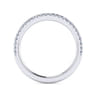 14K White Gold Diamond Matching Wedding Band - 0.2 ct