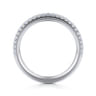 14K White Gold Diamond Matching Wedding Band - 0.2 ct