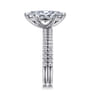 14K White Gold Diamond Matching Wedding Band - 0.2 ct