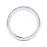 14K White Gold Diamond Matching Wedding Band - 0.2 ct
