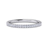 14K White Gold Diamond Matching Wedding Band - 0.2 ct