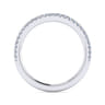 14K White Gold Diamond Matching Wedding Band - 0.2 ct