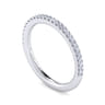 14K White Gold Diamond Matching Wedding Band - 0.2 ct
