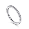 14K White Gold Diamond Matching Wedding Band - 0.21 ct