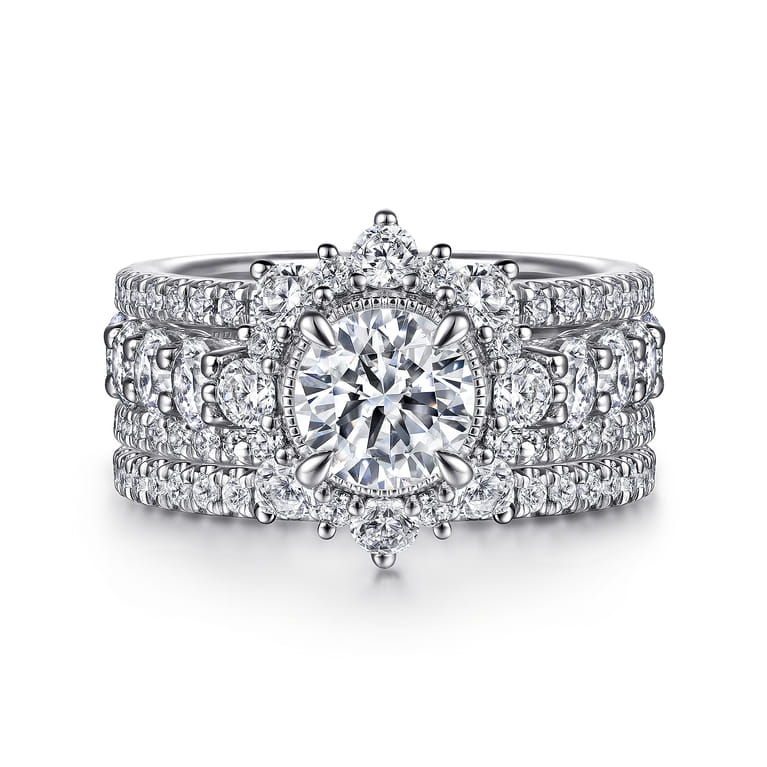 14K White Gold Diamond Matching Wedding Band - 0.21 ct - Shot 4