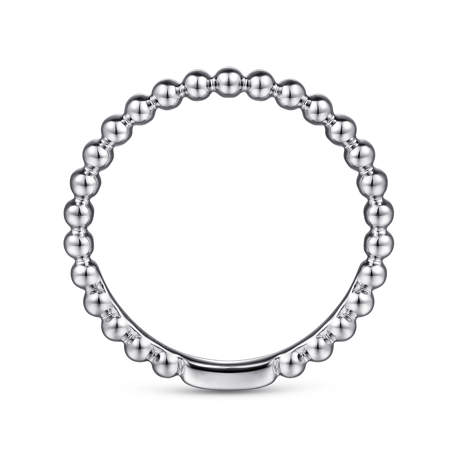 14K White Gold Diamond Matching Wedding Band - Shot 2