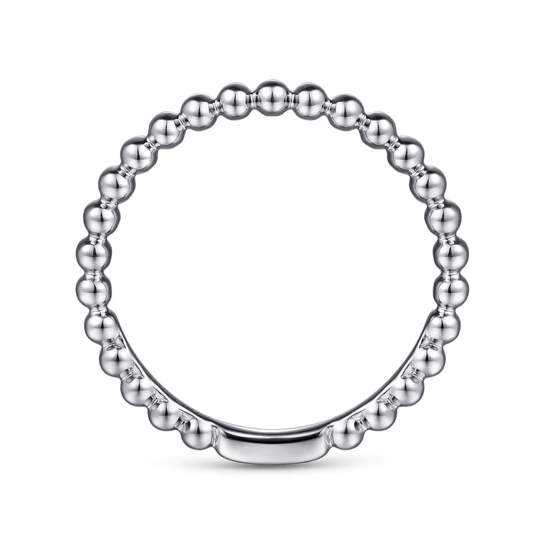 14K White Gold Diamond Matching Wedding Band - Shot 2