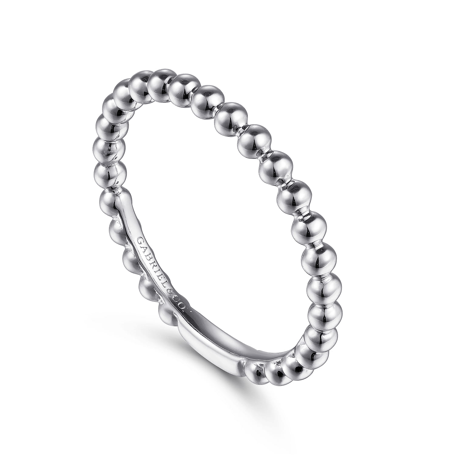 14K White Gold Diamond Matching Wedding Band - Shot 3