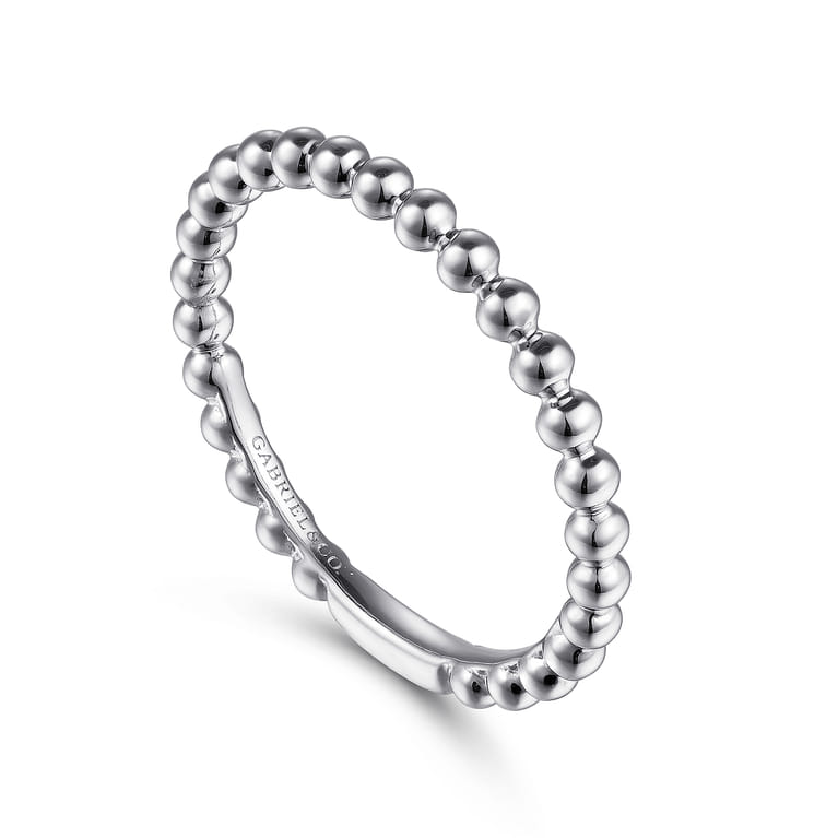 14K White Gold Diamond Matching Wedding Band - Shot 3