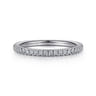 14K White Gold Diamond Matching Wedding Band - 0.21 ct