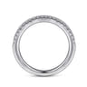 14K White Gold Diamond Matching Wedding Band - 0.21 ct