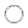 14K White Gold Diamond Matching Wedding Band - 0.17 ct