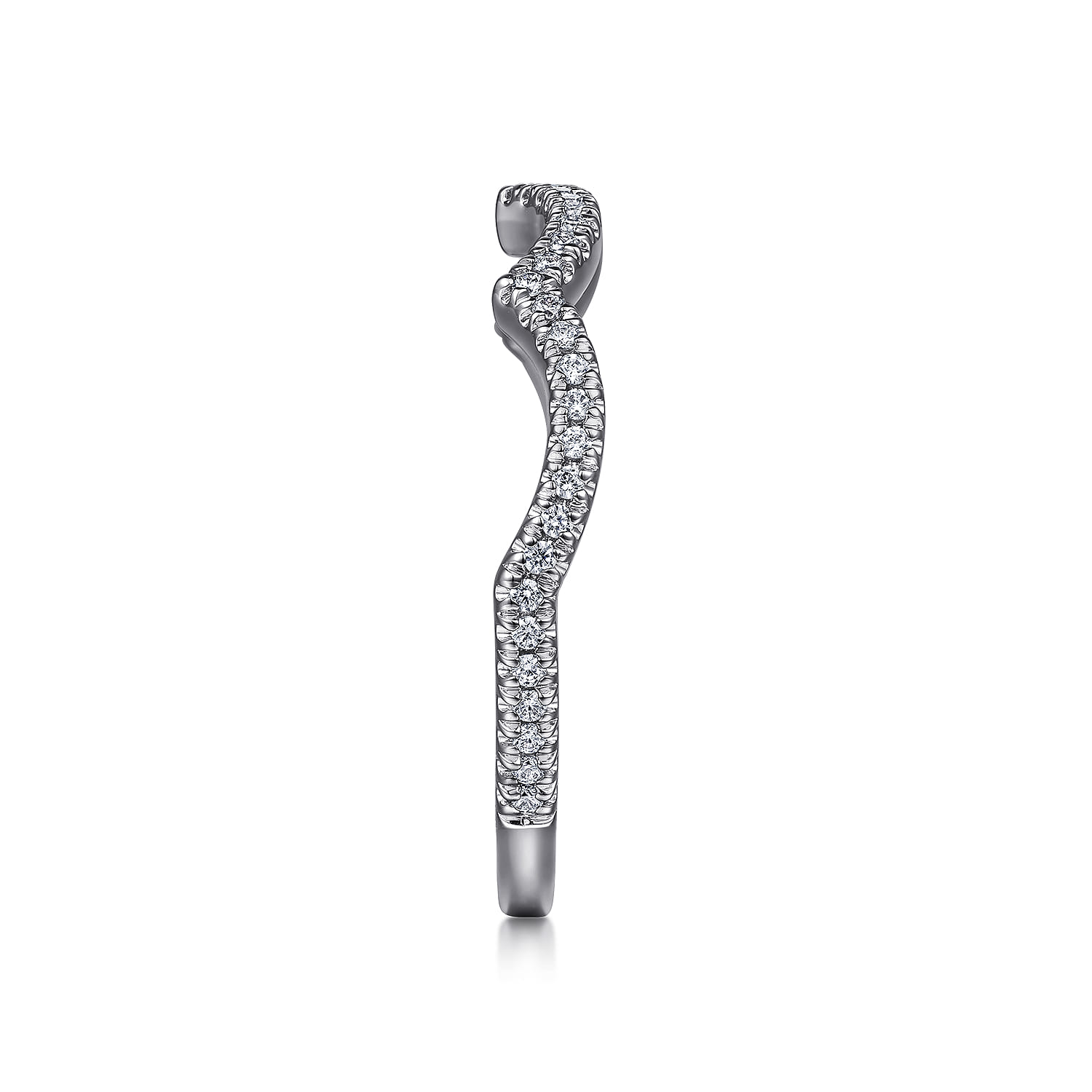 14K White Gold Diamond Matching Wedding Band - 0.17 ct - Shot 5