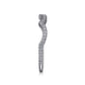 14K White Gold Diamond Matching Wedding Band - 0.17 ct