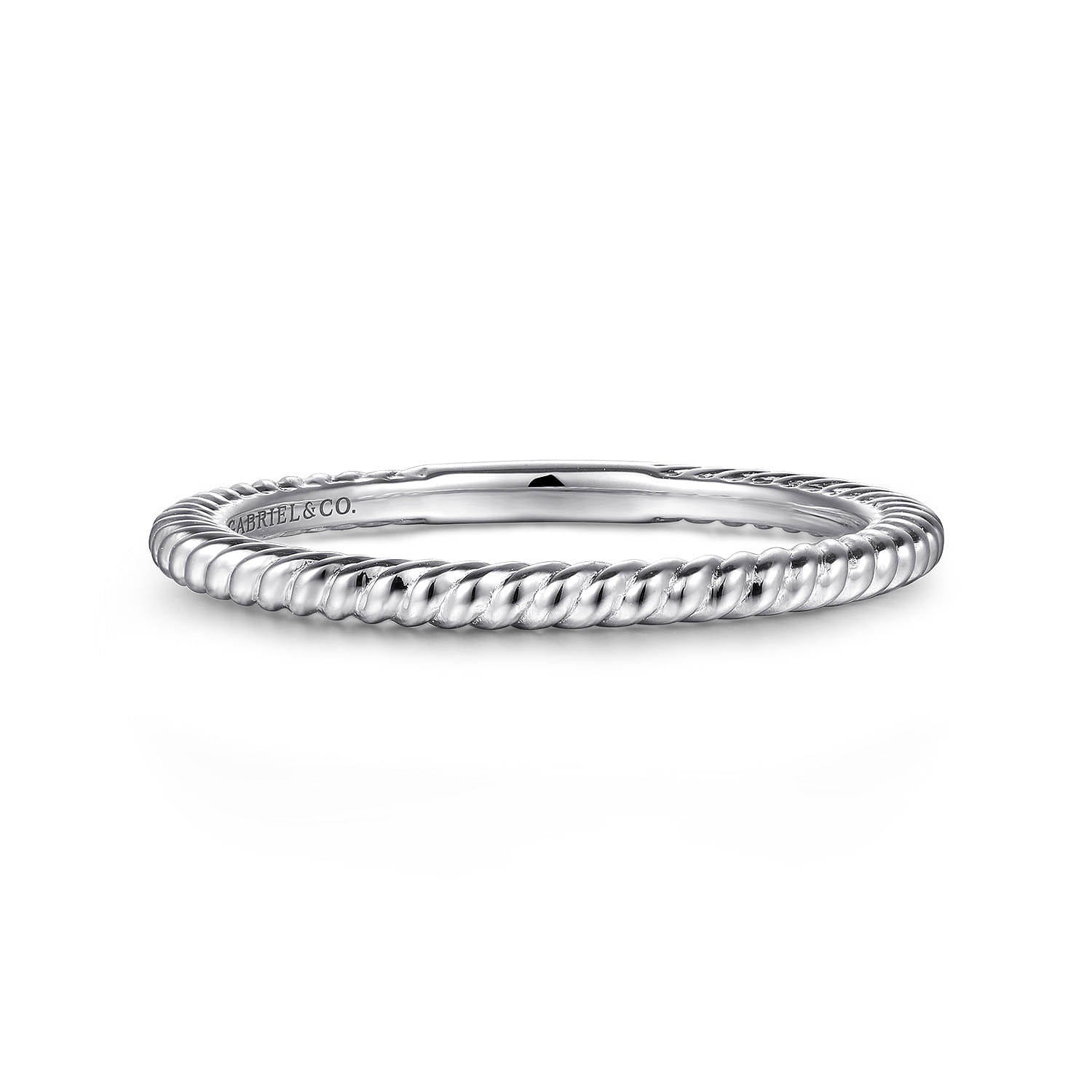 14K White Gold Diamond Matching Wedding Band - Shot 1