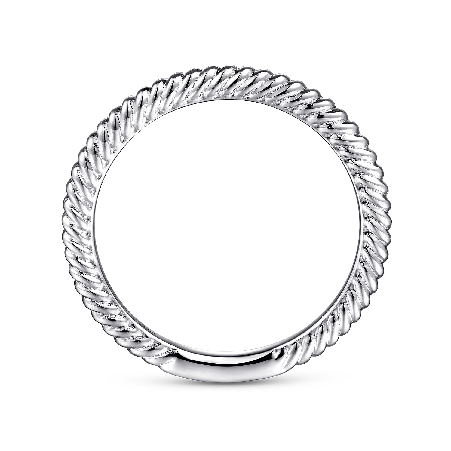 14K White Gold Diamond Matching Wedding Band - Shot 2