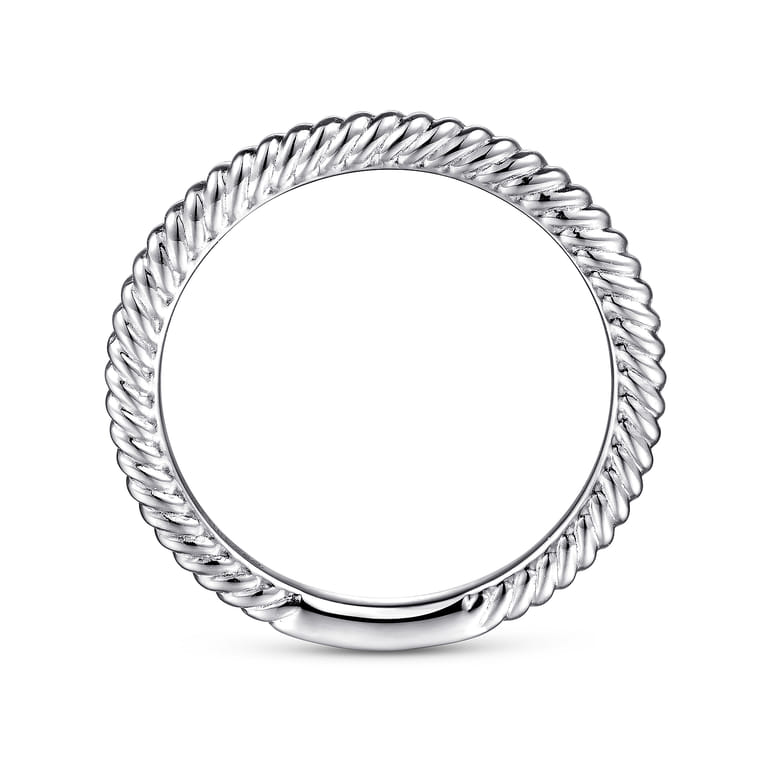 14K White Gold Diamond Matching Wedding Band - Shot 2