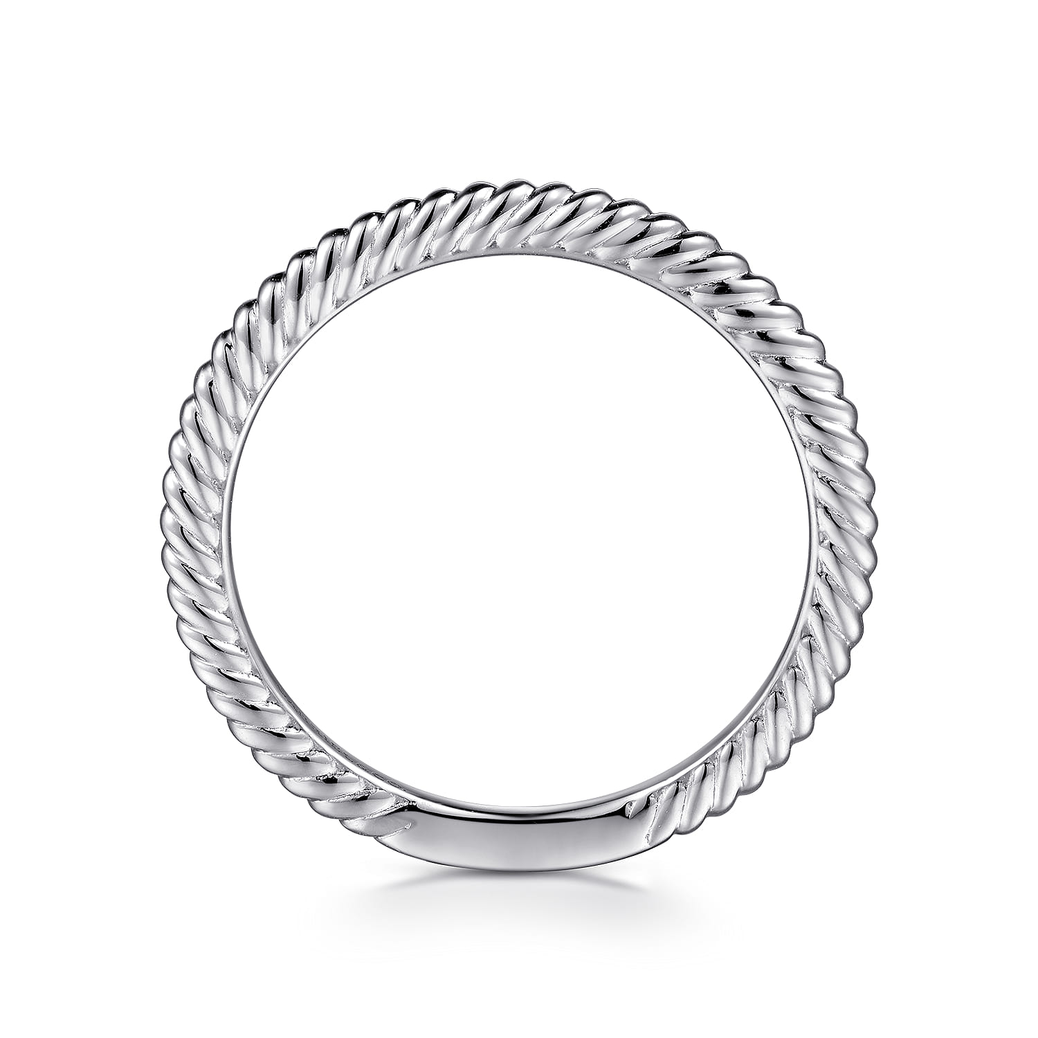 14K White Gold Diamond Matching Wedding Band - Shot 2