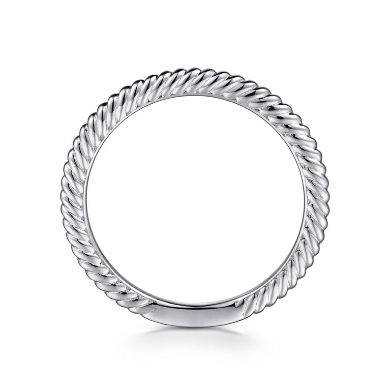 14K White Gold Diamond Matching Wedding Band - Shot 2