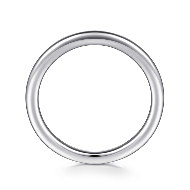 14K White Gold Diamond Matching Wedding Band - Shot 2