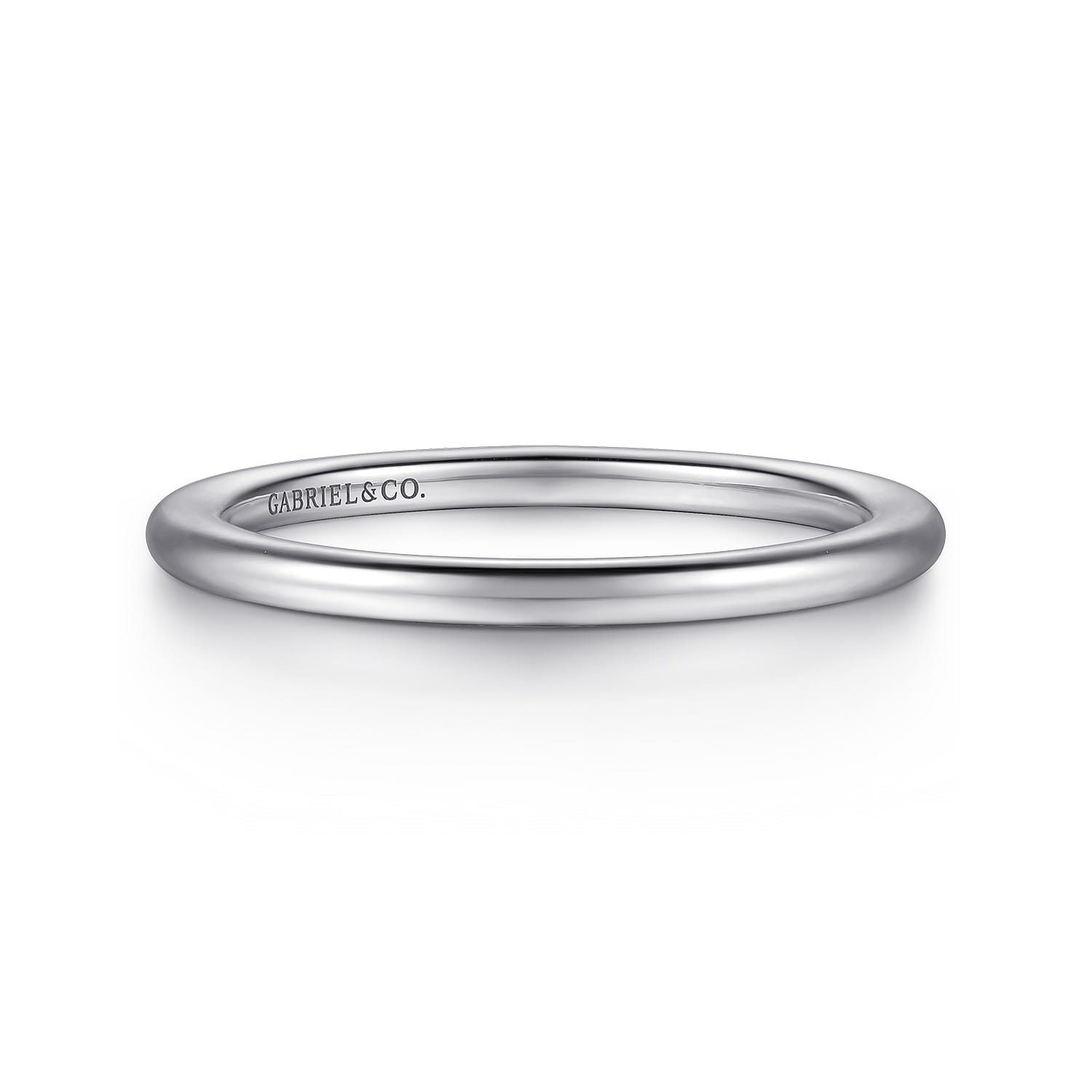 14K White Gold Diamond Matching Wedding Band - Shot 1