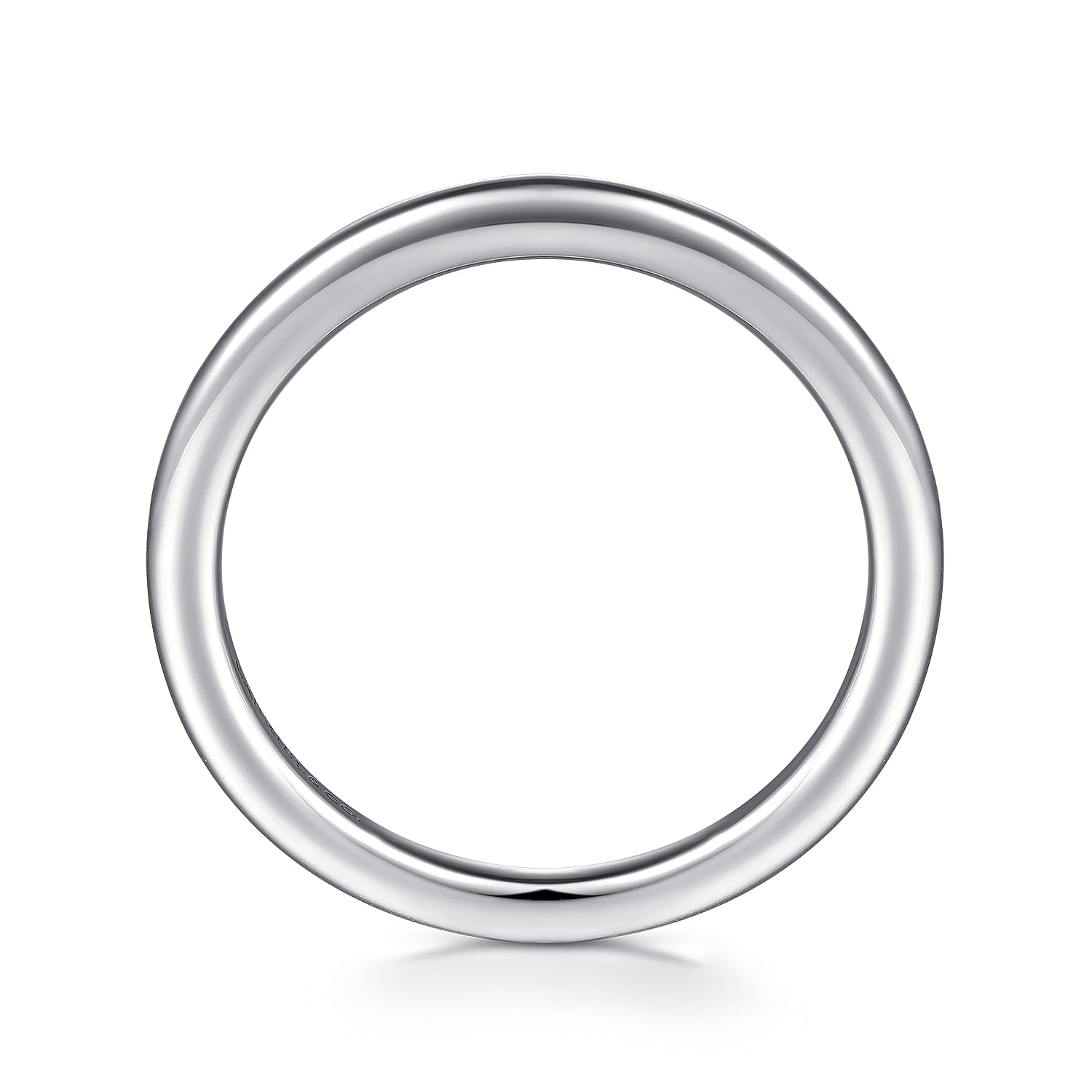 14K White Gold Diamond Matching Wedding Band - Shot 2