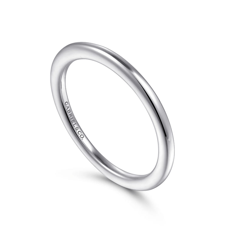 14K White Gold Diamond Matching Wedding Band - Shot 3